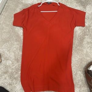 Burnt orange Madewell dress